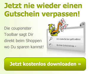 Gutschein Toolbar von couponster