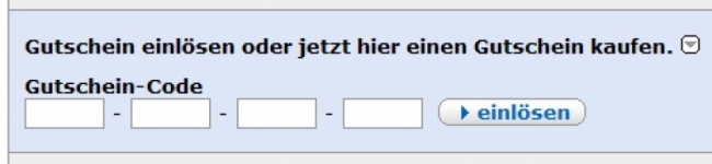 Gutschein-Hilfe Alternate