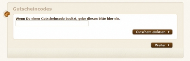 Gutschein-Hilfe cookie mania