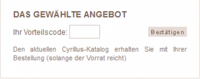 Gutschein-Hilfe Cyrillus