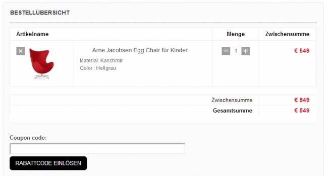Gutschein-Hilfe ItaliaDesigns