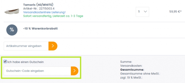 Gutschein-Hilfe Schuhpower
