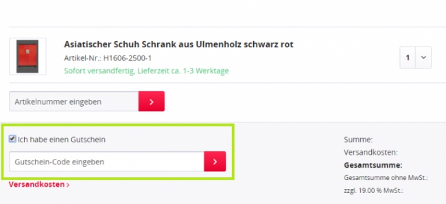 Gutschein-Hilfe Asien LifeStyle