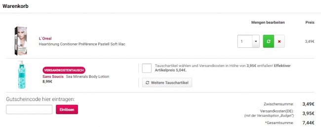 Gutschein-Hilfe drogeriedepot.de