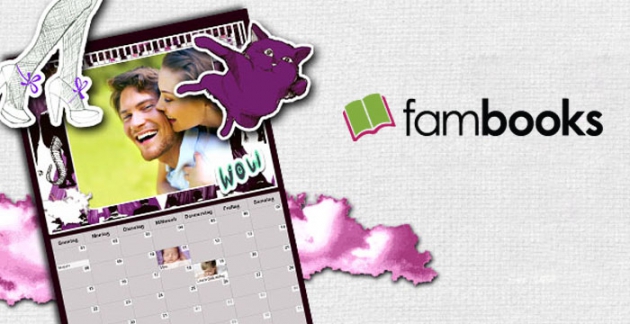 Bei FamBooks gestaltest du kreative Fotobücher, Fotokalender und Karten online