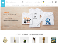 Screenshot von Zazzle