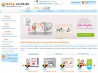 Screenshot von baby-cards.de