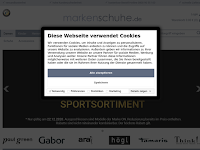 Screenshot von Markenschuhe.de