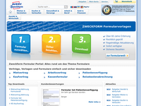 Screenshot von ZWECKFORM