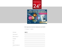 Screenshot von trends247.com