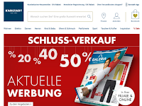 Screenshot von Karstadt