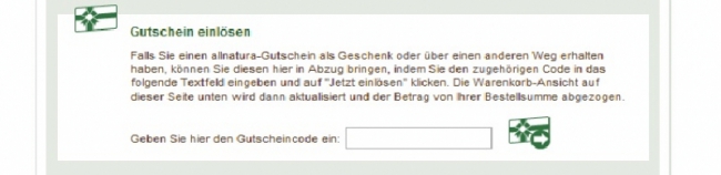 Gutschein-Hilfe allnatura
