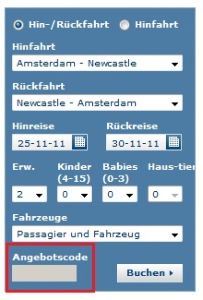 Gutschein-Hilfe DFDS Seaways