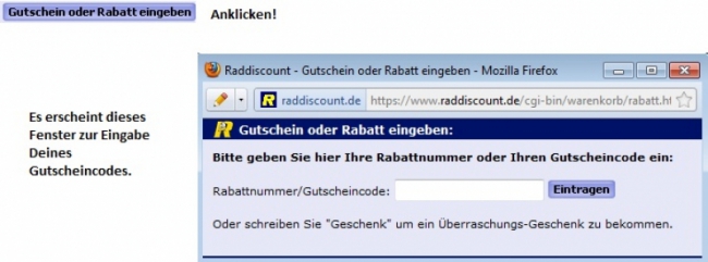 Gutschein-Hilfe Raddiscount