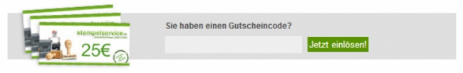 Gutschein-Hilfe stempelservice.de