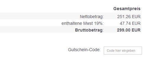 Gutschein-Hilfe Size Zero