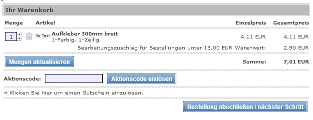 Gutschein-Hilfe clickandprint.de
