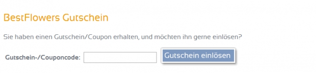 Gutschein-Hilfe BestFlowers