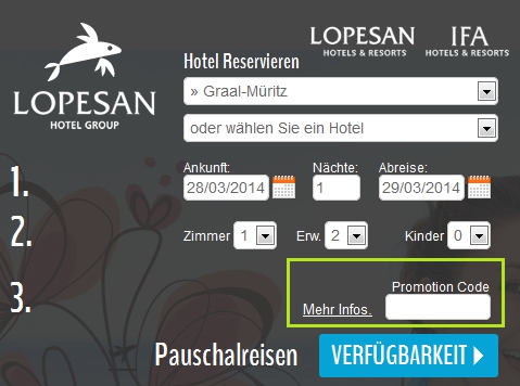 Gutschein-Hilfe Lopesan Hotels