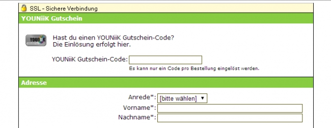 Gutschein-Hilfe Youniik