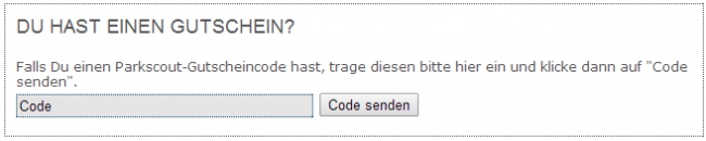 Gutschein-Hilfe Parkscout