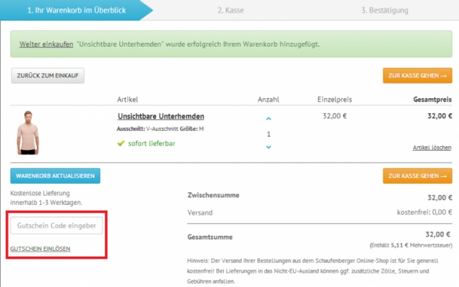 Gutschein-Hilfe Schaufenberger