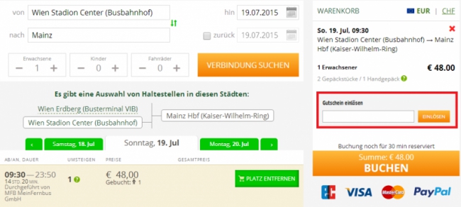 Gutschein-Hilfe Flixbus