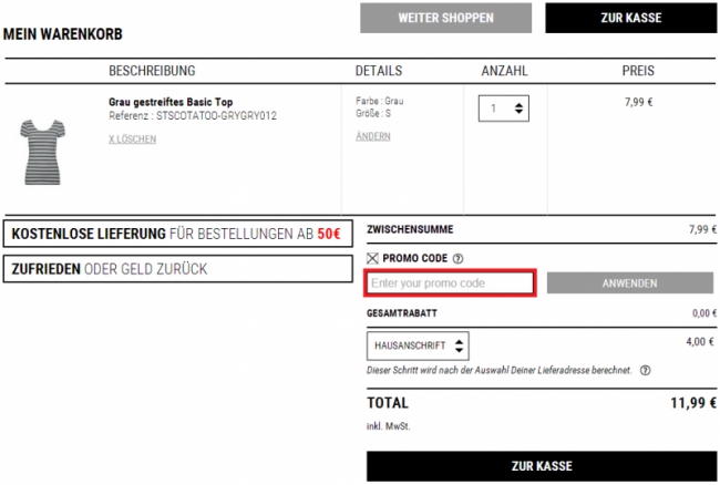 Gutschein-Hilfe TALLY WEiJL