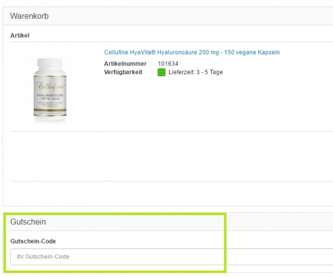 Gutschein-Hilfe Cellufine