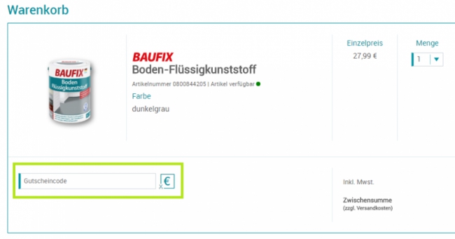 Gutschein-Hilfe Baufix