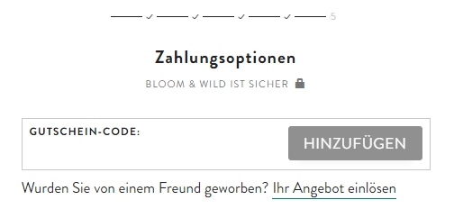 Gutschein-Hilfe Bloom&Wild