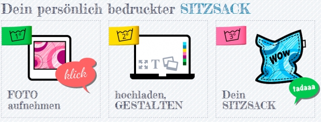 So gestaltest Du Deinen eigenen Sitzsack bei Showtex