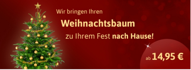Weihnachtsbäume ab 14,95 EUR bei Kaisertanne