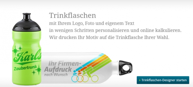 Gestalte Deine individuelle Trinkflasche