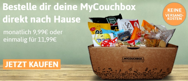 Die coole Überraschungs-Snackbox von MyCouchbox