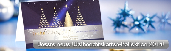 Edle Weihnachtskarten bei Kallos personalisieren! Edle Weihnachtskarten bei Kallos personalisieren!