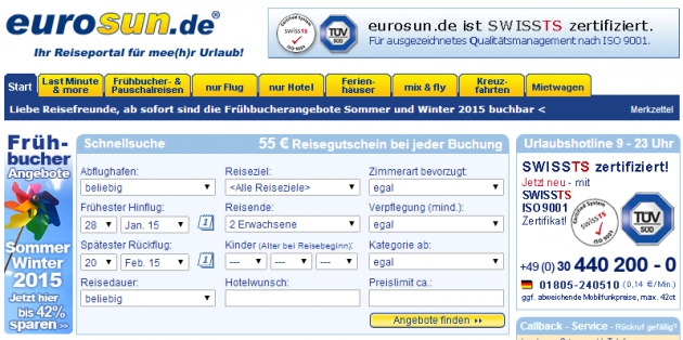 eurosund.de Gutschein einlösen und sparen