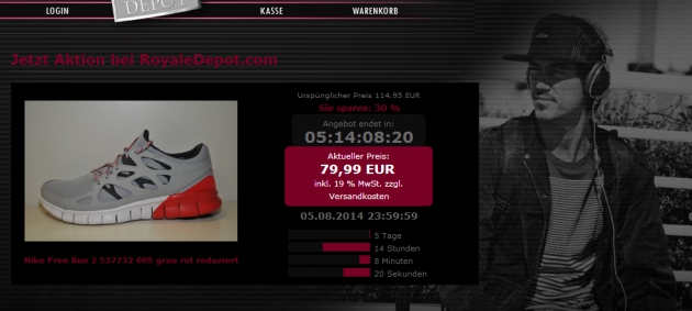 Jeden Tag ein neues Schnäppchen bei Royale Depot Jeden Tag ein neues Schnäppchen bei Royale Depot