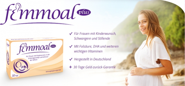 Nahrungsergänzungsmittel von Femmoal plus für Schwangere