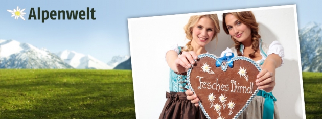 Fesche Dirndl gibt es bei Alpenwelt Fesche Dirndl gibt es bei Alpenwelt