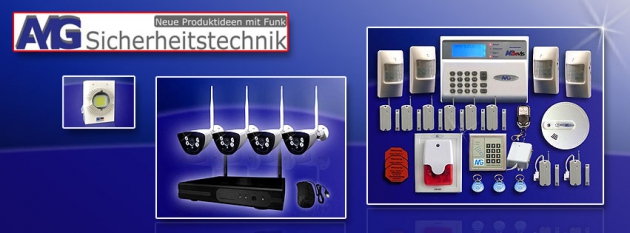 Verschiedene Produkte von AMG Sicherheitstechnik