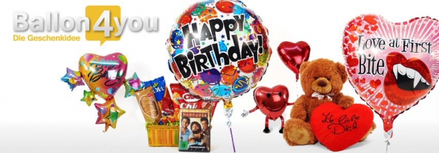 Ballon4You bietet eine große Auswahl an Ballongrüßen und Geschenkideen. Ballon4You bietet eine große Auswahl an Ballongrüßen und Geschenkideen.