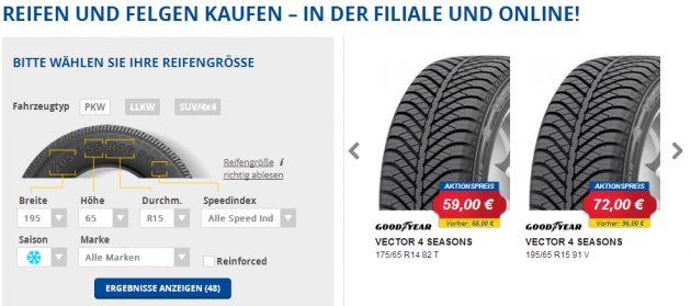 Finde den richtigen Reifen von Pneuhage Finde den richtigen Reifen von Pneuhage