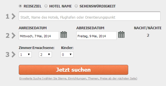 Finde Dein Hotel auf Otel.com!