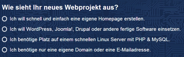 Mit goneo zur eigenen Webseite