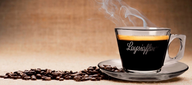 Leysieffer Kaffeetasse und Kaffeebohnen