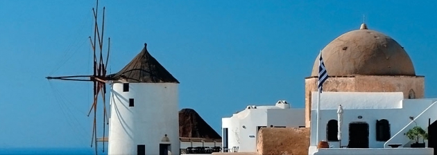 Stadt am Mittelmeer, weiße Mauern