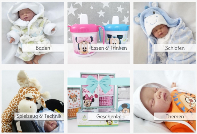 ausgewählte Top-Kategorien bei myCuteBaby
