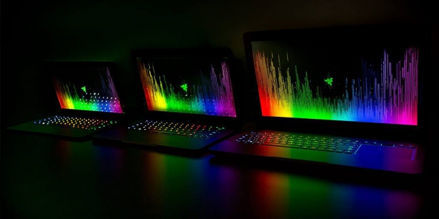 Verschiedene Laptops von Razer