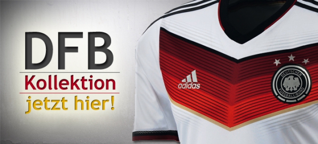 auch offizielle DFB-Trikots bietet Dir Sportbedarf.de